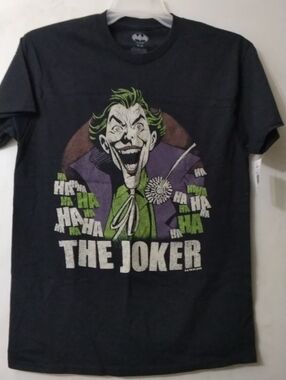 Batman The Joker Graphic Tee - Black Men's Size Medium